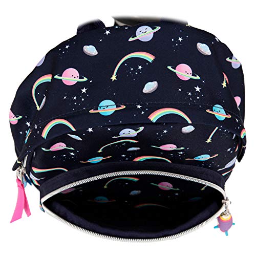 Depesche Ylvi & The Minimoomis Space 11169 - Mochila pequeña (27 x 21 x 3 cm, Correas Ajustables, Respaldo Acolchado, Espacioso Compartimento Principal, Ideal para la guardería)