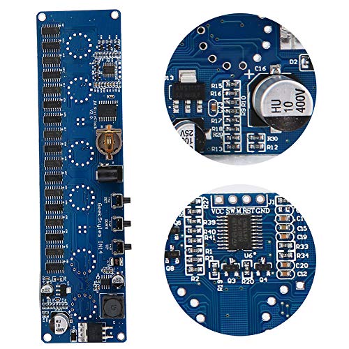 DERCLIVE Módulo de Reloj de Tubo Placa Base para Relojes Digitales In14 Accesorio de Reloj de Visualización de Tiempo en Modo de 24 Horas