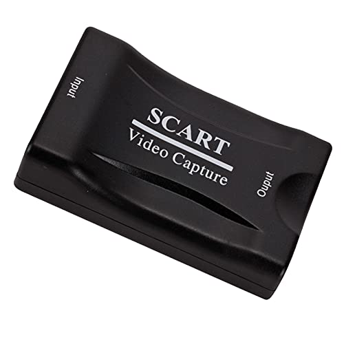 DERCLIVE USB2.0 SCART Capture Card Game Video Converter para PS4/Xbox/Switch OBS Live Recording Box