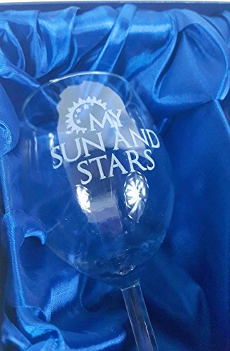 Derwent Laser Craft Juego de Tronos Inspirado en My Sun and Stars, Moon of My Life par de Copas de Vino