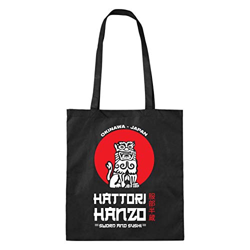 Desconocido Hattori Hanzo Sword and Sushi - Bolso de tela tote bag