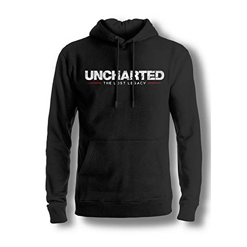 Desconocido Uncharted - Sudadera con Capucha The Lost Legacy Logo - Negro (XL)