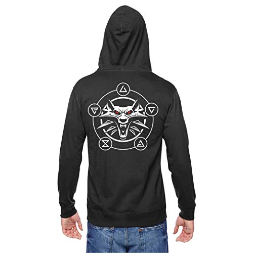 Desconocido Wolf Medallion - Sudadera con Capucha (L)