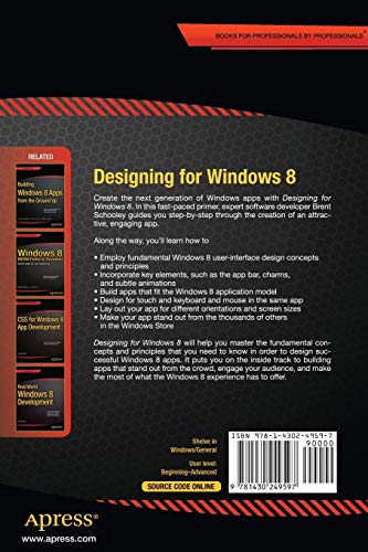 Designing for Windows 8: Fundamentals of Great Design in Windows Store Apps (Expert S Voice in Windows 8)