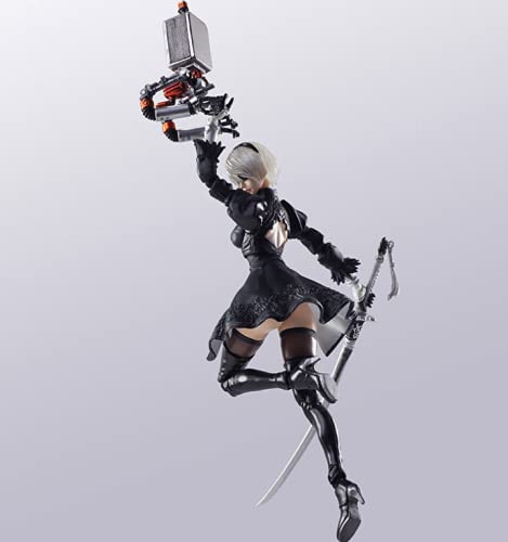 Desmontable Aldult 10-14CM NieR: Automata Miss 2B Mechanical Lifeform Intercambiable en caja Mano para hacer PVC Figuras de acción Colección Figurilla Modelo Juguete Anime Juego de dibujos animados Pe