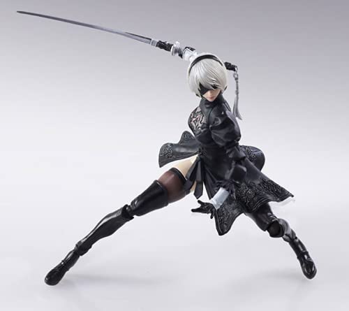 Desmontable Aldult 10-14CM NieR: Automata Miss 2B Mechanical Lifeform Intercambiable en caja Mano para hacer PVC Figuras de acción Colección Figurilla Modelo Juguete Anime Juego de dibujos animados Pe