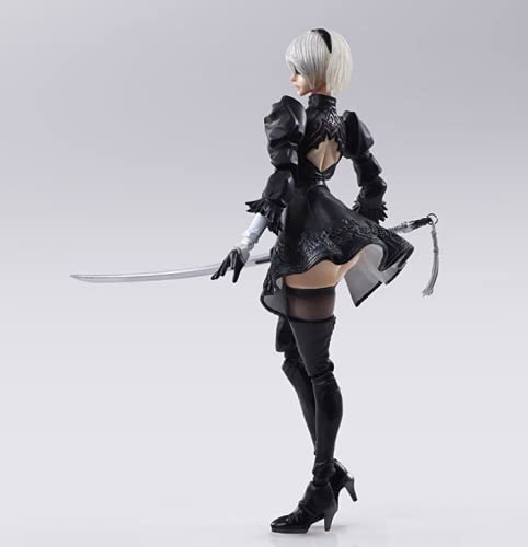 Desmontable Aldult 10-14CM NieR: Automata Miss 2B Mechanical Lifeform Intercambiable en caja Mano para hacer PVC Figuras de acción Colección Figurilla Modelo Juguete Anime Juego de dibujos animados Pe