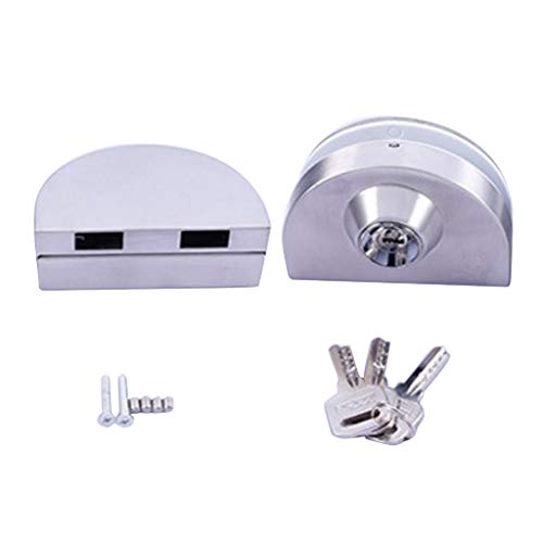 DESPLAZAMIENTO GIRO DE BLOQUEO DE LA PUERTA DE CRISTAL PARA LA PANTALLA DE LA TIENDA ARCHIVOS GABINETES TANQUE PARA MASCOTAS TERRARIETE DE TERRARO - C-201 Steel-single lock