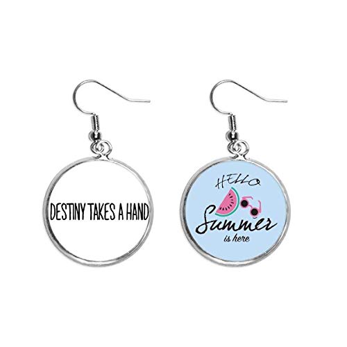 Destiny Takes A Hand Art Deco Regalo de moda gota de oreja verano sandía pendientes