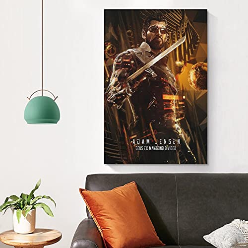Deus Ex Mankind - Póster de lienzo dividido (50 x 75 cm)