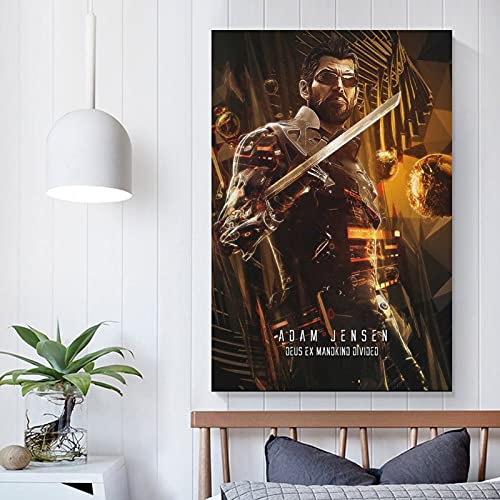 Deus Ex Mankind - Póster de lienzo dividido (50 x 75 cm)