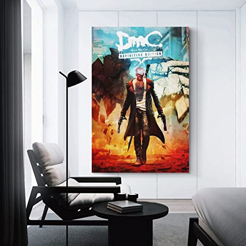 Devil May Cry Definitive Edition - Póster de lienzo y arte de pared (60 x 90 cm)