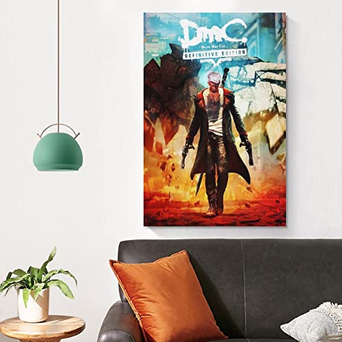 Devil May Cry Definitive Edition - Póster de lienzo y arte de pared (60 x 90 cm)