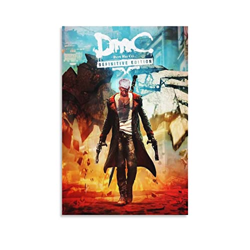Devil May Cry Definitive Edition - Póster de lienzo y arte de pared (60 x 90 cm)