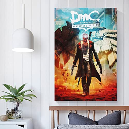 Devil May Cry Definitive Edition - Póster de lienzo y arte de pared (60 x 90 cm)