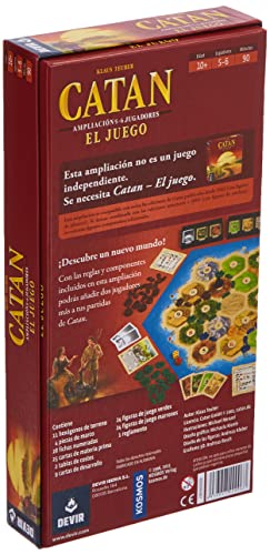 Devir - Catan, juego de mesa - Ampliación para 5 y 6 Jugadores (BGCATAN56)