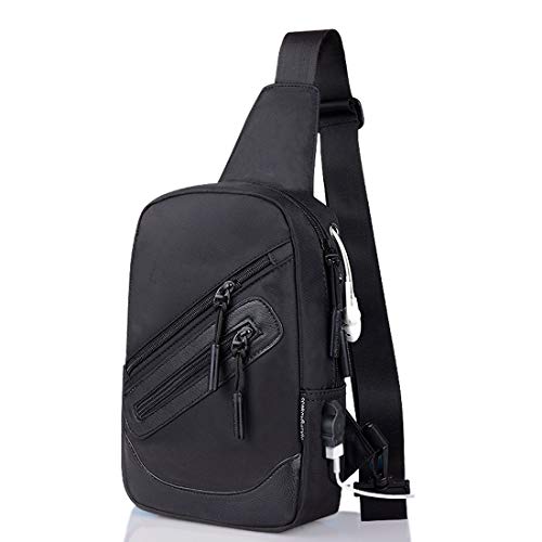 DFV mobile - Backpack Waist Shoulder Bag Nylon for Sony Xperia Neo L - Black