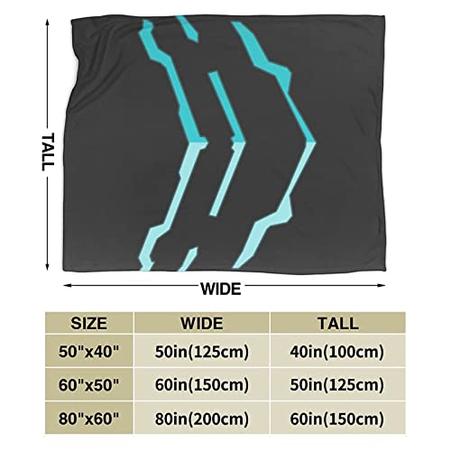 DGJL Dead Space Classic Character Illustration Logo Anime Cómodas Mantas de Micro Fleece Ultra Suave para Viajar Camping Casa Ropa de cama, Sala de estar, Mantas para todas las estaciones