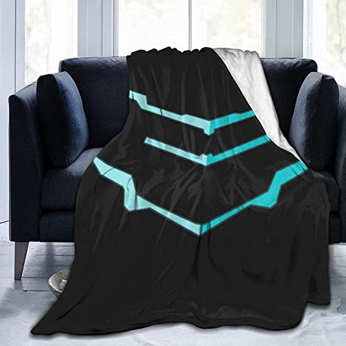 DGJL Dead Space Classic Character Illustration Logo Anime Cómodas Mantas de Micro Fleece Ultra Suave para Viajar Camping Casa Ropa de cama, Sala de estar, Mantas para todas las estaciones