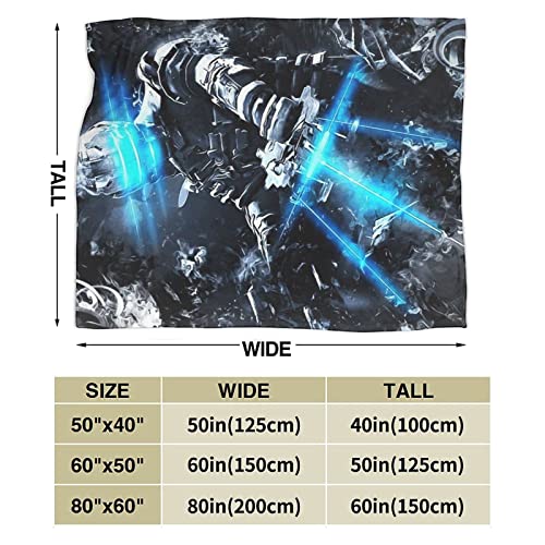 DGJL Dead Space Classic Character Illustration Logo Anime Cómodas Mantas de Micro Fleece Ultra Suave para Viajar Camping Casa Ropa de cama, Sala de estar, Mantas para todas las estaciones