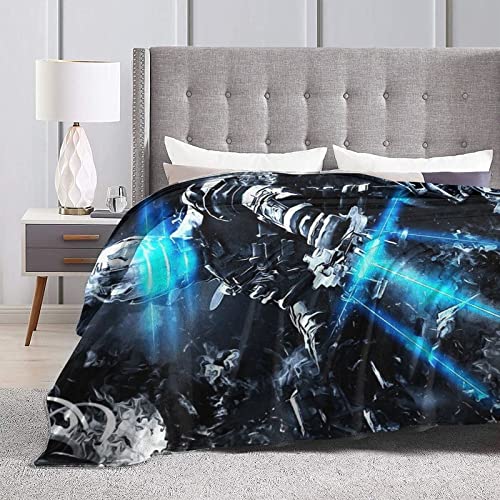 DGJL Dead Space Classic Character Illustration Logo Anime Cómodas Mantas de Micro Fleece Ultra Suave para Viajar Camping Casa Ropa de cama, Sala de estar, Mantas para todas las estaciones