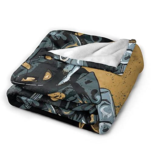 DGJL Dead Space Classic Character Illustration Logo Anime Cómodas Mantas de Micro Fleece Ultra Suave para Viajar Camping Casa Ropa de cama, Sala de estar, Mantas para todas las estaciones