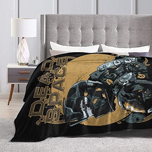 DGJL Dead Space Classic Character Illustration Logo Anime Cómodas Mantas de Micro Fleece Ultra Suave para Viajar Camping Casa Ropa de cama, Sala de estar, Mantas para todas las estaciones