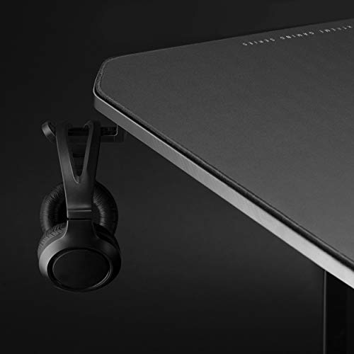 Diablo X-Mate 1400 Mesa para Gaming Escritorio para Computadora Ergonómico Carbono Gancho para Auriculares Portabebidas (140 x 76 x 66 cm)