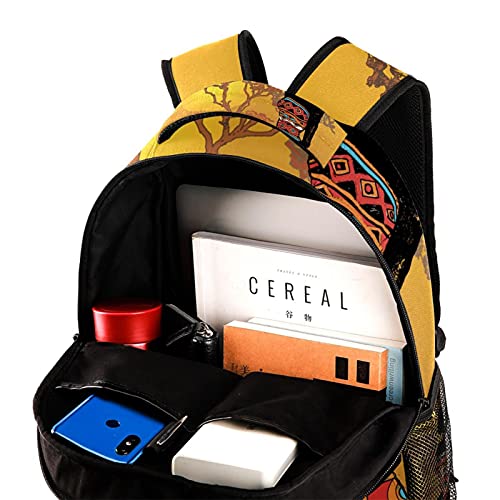 Dibujado A Mano Hermosa Mujer Negra Daypack Mochila Casual para Niños Y Niñas Mochila Escolar Adecuada para La Escuela Primaria,Secundar