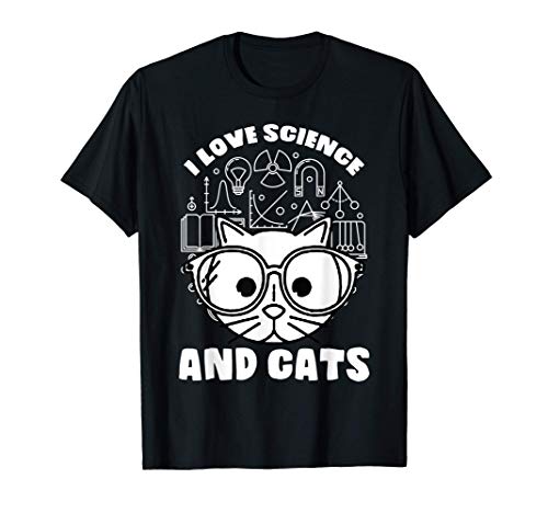 Dice que la ciencia los gatos del gato Biología Química Físi Camiseta