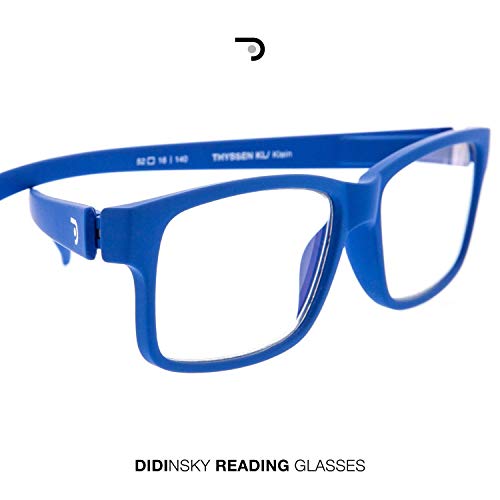 DIDINSKY Gafas de Presbicia con Filtro Anti Luz Azul para Ordenador. Gafas Graduadas de Lectura para Hombre y Mujer con Cristales Anti-reflejantes. Klein +1.0 – THYSSEN