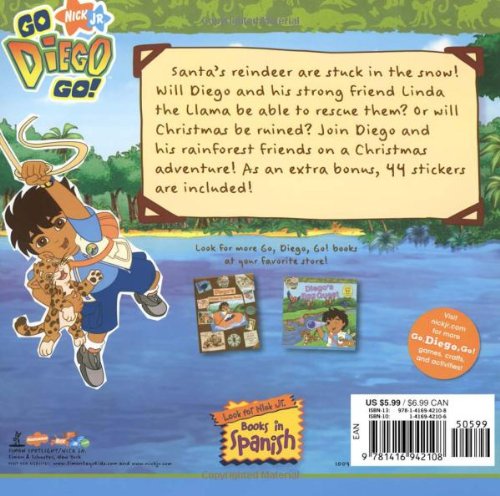 Diego Saves Christmas! [With Stickers] (Go, Diego, Go!)