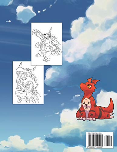 Digimon Monster Coloring Book: Great Gift for Kids with EXCLUSIVE ILLUSTRATIONS!