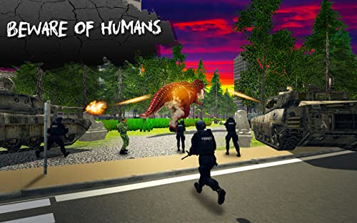 Dino Simulator: Dino Rampage City - Open World Dinosaur Attack Action Game