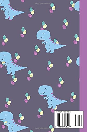 Dinosaur and dino eggs notebook: dinosaur lined notebook