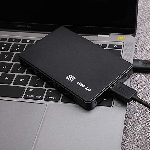 Disco Duro Externo portátil de 2TB - Actualización del Disco Duro Externo USB 3.0 HDD portátil Compatible para PC, Mac, Escritorio, computadora portátil (2TB, Black-A)