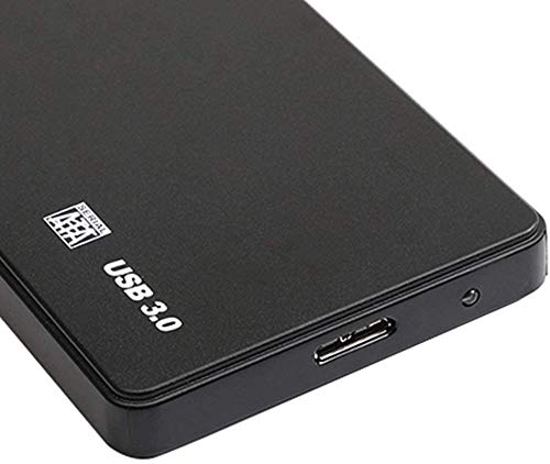 Disco Duro Externo portátil de 2TB - Actualización del Disco Duro Externo USB 3.0 HDD portátil Compatible para PC, Mac, Escritorio, computadora portátil (2TB, Black-A)
