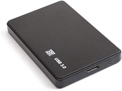 Disco Duro Externo portátil de 2TB - Actualización del Disco Duro Externo USB 3.0 HDD portátil Compatible para PC, Mac, Escritorio, computadora portátil (2TB, Black-A)