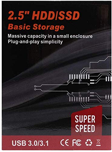Disco Duro Externo portátil de 2TB - Actualización del Disco Duro Externo USB 3.0 HDD portátil Compatible para PC, Mac, Escritorio, computadora portátil (2TB, Black-A)