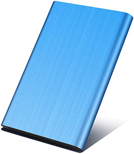 Disco Duro Externo portátil de 2TB - Disco Duro Externo ultradelgado Disco Duro Externo USB 3.0 para PC, Mac, Laptop (2TB, Blue)