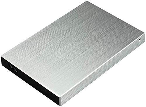 Disco Duro Externo portátil de 2TB - Disco Duro Externo USB 3.0 de Almacenamiento en Disco Duro Externo para PC, Mac, computadora portátil (2TB, Silver)