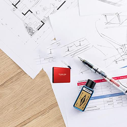 Disco Duro Externo portátil SSD 4TB 6TB 8TB 12TB 16TB Tipo-C Disco Duro Externo USB 3.1 540 M/S para Windows 10, 8, 7, XP/Mac, Android,1TB,Gold