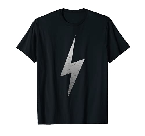 Diseño minimalista con Lightning Bolt Grunge Camiseta