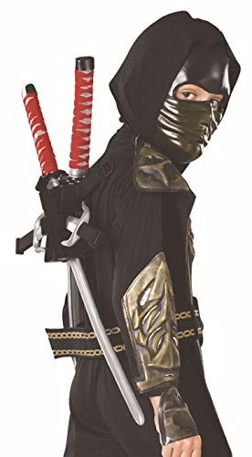 Disfraz de ninja - Set de armas ninja, katanas a la espalda - talla única (Rubie's 6672)