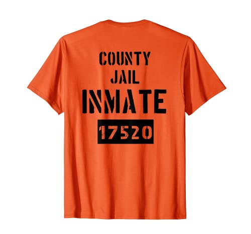 Disfraz de prisionero Preso de la cárcel condado Halloween Camiseta