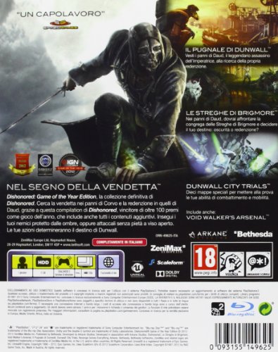 Dishonored - Game Of The Year Edition [Importación Italiana]