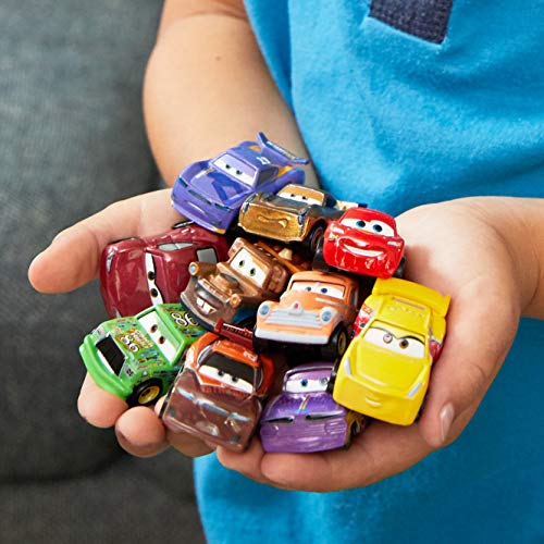 Disney Cars Pack 10 coches mini de juguete de carreras, para niños +3 años (Mattel GKG23)