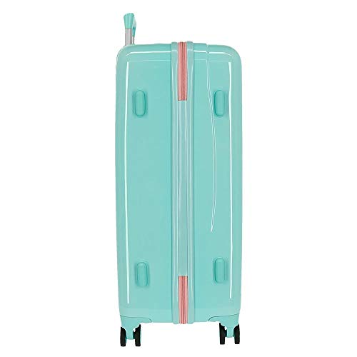 Disney Minnie Rainbow Juego de Maletas Verde 55/68 cms Rígida ABS Cierre de combinación Lateral 104L 2,66 kgs 4 Ruedas Dobles Equipaje de Mano
