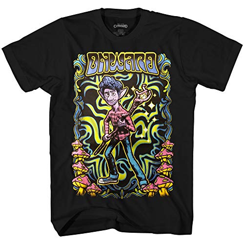 Disney Onward Boy's Magical Quest T-Shirt, Black/Neon, Large