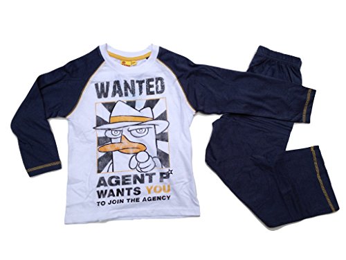 Disney s Phineas y Ferb - Pijama gris 110-116 cm